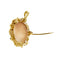 Pendentif Pendentif-broche camée ovale en or jaune 18 ct 58 Facettes 34668
