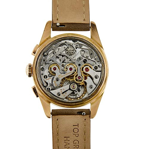 Montre Longines - Montre chronographe vintage en or rose 18 ct 58 Facettes 38045