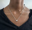 Collier Chimento Solo Mia - Collier en or blanc 18 ct à pendentif goutte et diamants 58 Facettes 13983