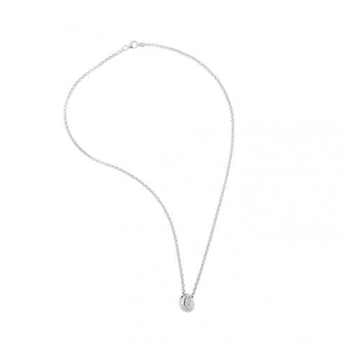 Collier Chimento Solo Mia - Collier en or blanc 18 ct à pendentif goutte et diamants 58 Facettes 13983