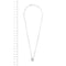 Collier Chimento Solo Mia - Collier en or blanc 18 ct à pendentif goutte et diamants 58 Facettes 13983