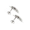 Boucles d'oreilles Boucles d’oreilles puces étoile en or blanc 18 ct et diamants 0,71 ct 58 Facettes 25593