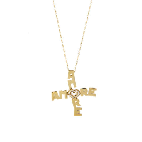 Collier Pasquale Bruni - Collier en or jaune 18 ct avec diamants 58 Facettes 32809