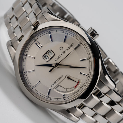 Carl F. Bucherer Manero - Montre en acier, réserve de marche 58 Facettes TOT-02106