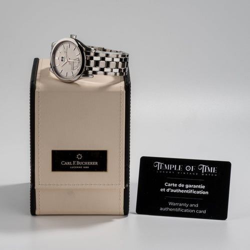 Carl F. Bucherer Manero - Montre en acier, réserve de marche 58 Facettes TOT-02106