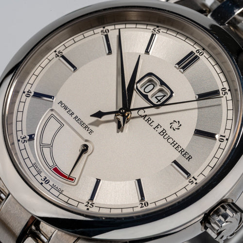 Carl F. Bucherer Manero - Montre en acier, réserve de marche 58 Facettes TOT-02106