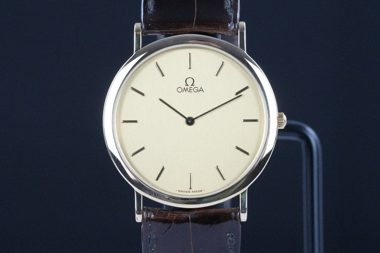 Omega De Ville - Montre quartz plaqué or 58 Facettes TOT-01969