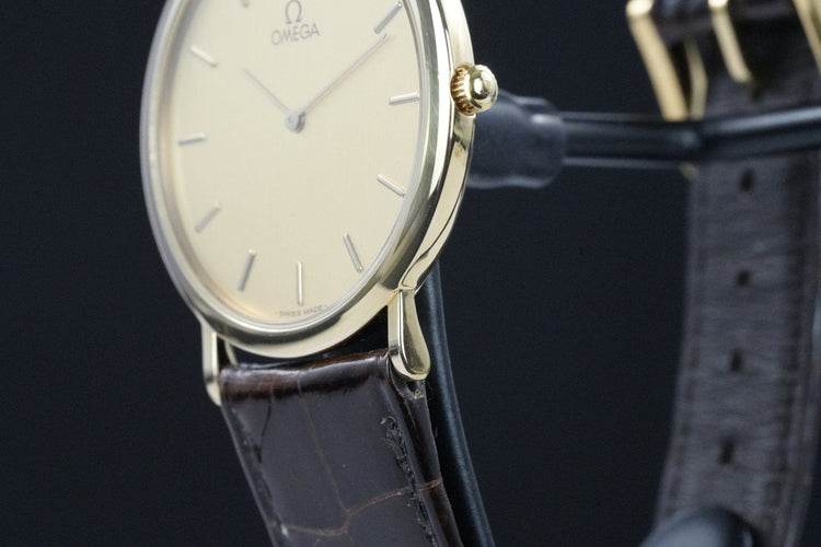 Omega De Ville - Montre quartz plaqué or 58 Facettes TOT-01969