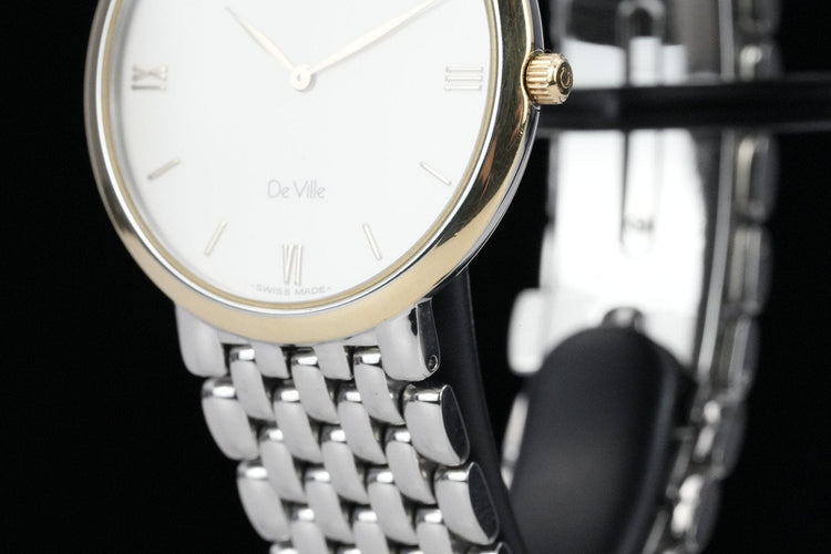 Omega De Ville - Montre quartz en acier 58 Facettes TOT-01792