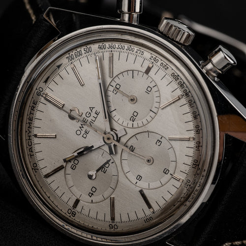 Omega De Ville - Montre chronographe en acier 58 Facettes TOT-01825