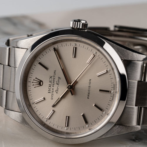 Rolex Air-King - Montre Oyster Perpetual Precision en acier 58 Facettes TOT-02153