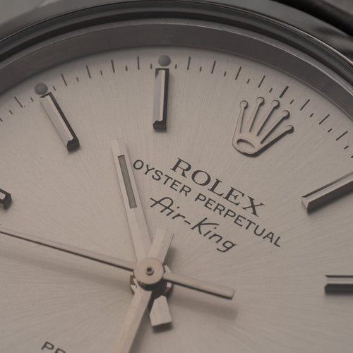 Rolex Air-King - Montre Oyster Perpetual Precision en acier 58 Facettes TOT-02153