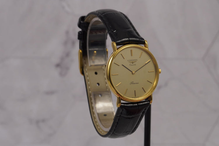 Montre Longines Présence - Montre quartz plaquée or 58 Facettes TOT-11190