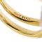 Bague Bague double anneau en or jaune et or blanc 18 ct avec diamants 58 Facettes 26410
