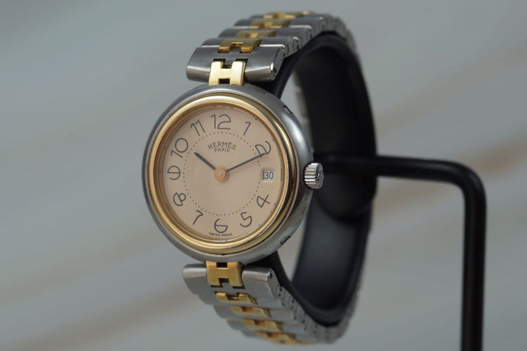 Montre Hermès Profile - Montre quartz en acier bicolore 58 Facettes TOT-11211