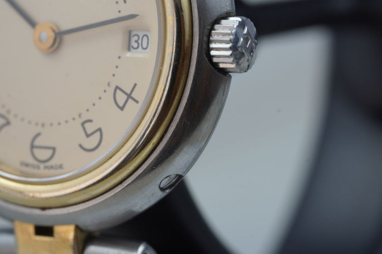 Hermès Profile - Montre quartz en acier bicolore 58 Facettes TOT-11211