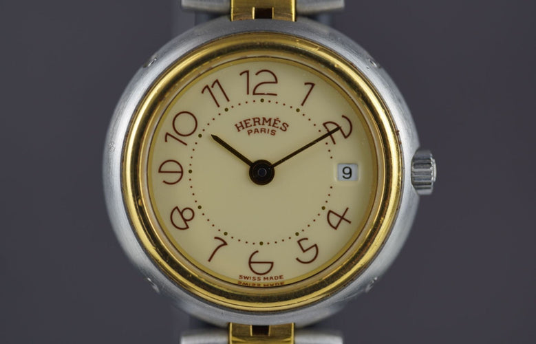 Hermès Profile - Montre femme en acier bicolore 58 Facettes TOT-10906