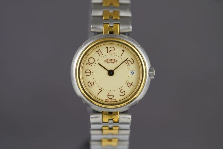 Montre Hermès Profile - Montre femme en acier bicolore 58 Facettes TOT-10906