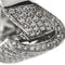 Bague 55 Bague jonc ondulée en or blanc 18 ct et diamants 58 Facettes 19851