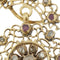 Pendentif Pendentif ancien rond en or jaune 18 ct avec diamants et rubis 58 Facettes 28141