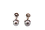 Boucles d'oreilles Boucles d'oreilles en or 18k, perles de Tahiti et diamants 58 Facettes 27777