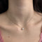 Collier Collier point de lumière - Pendentif diamant 1,13 ct en or rose 18 ct 58 Facettes 431