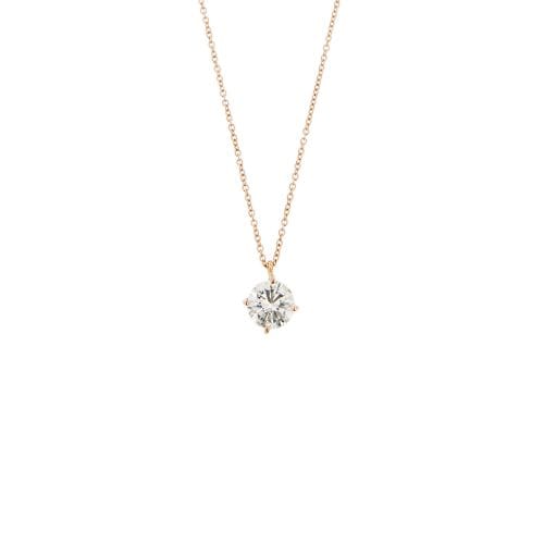 Collier Collier point de lumière - Pendentif diamant 1,13 ct en or rose 18 ct 58 Facettes 431