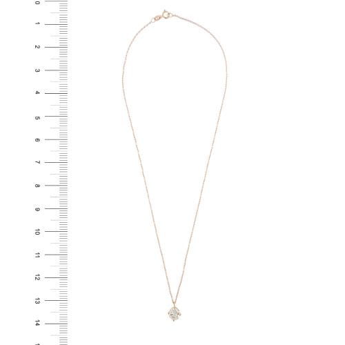 Collier Collier point de lumière - Pendentif diamant 1,13 ct en or rose 18 ct 58 Facettes 431