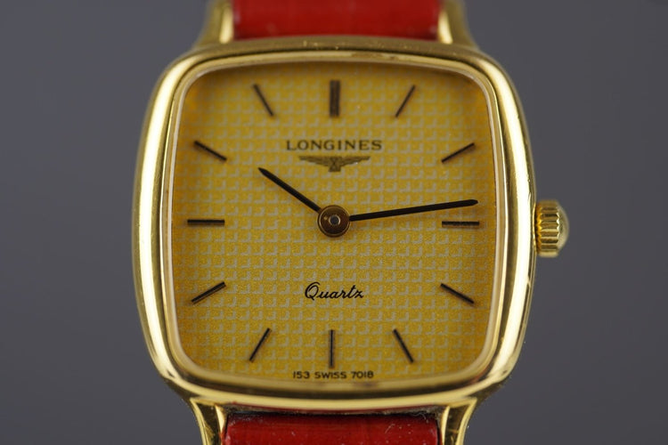 Montre Longines - Montre Quartz vintage plaqué or 58 Facettes TOT-10770