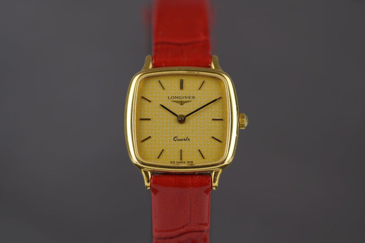 Montre Longines - Montre Quartz vintage plaqué or 58 Facettes TOT-10770