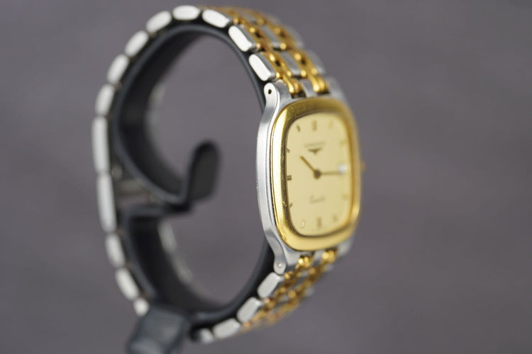Longines Quartz - Montre homme en acier, cadran champagne 58 Facettes TOT-10765