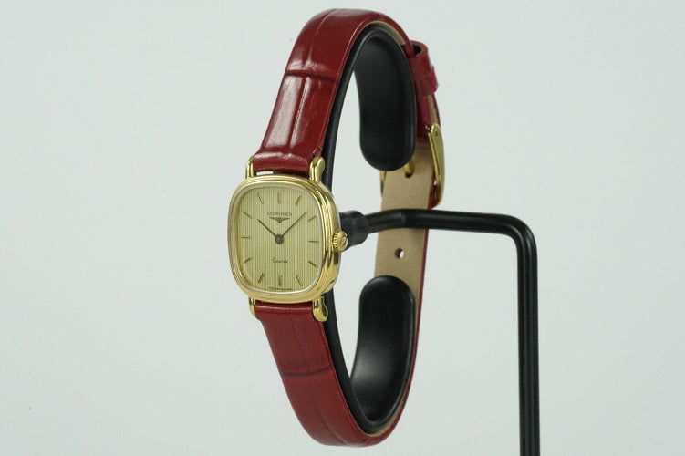 Montre Longines - Montre Quartz vintage en plaqué or 58 Facettes TOT-01674
