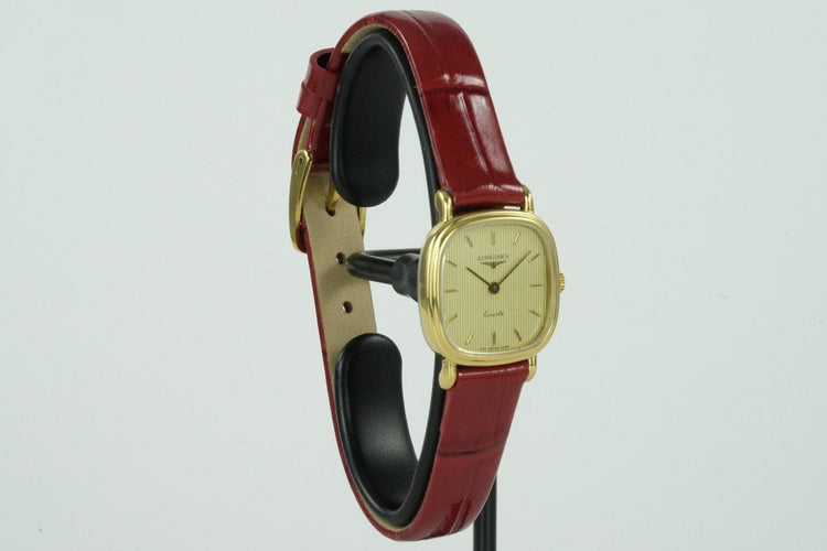 Montre Longines - Montre Quartz vintage en plaqué or 58 Facettes TOT-01674
