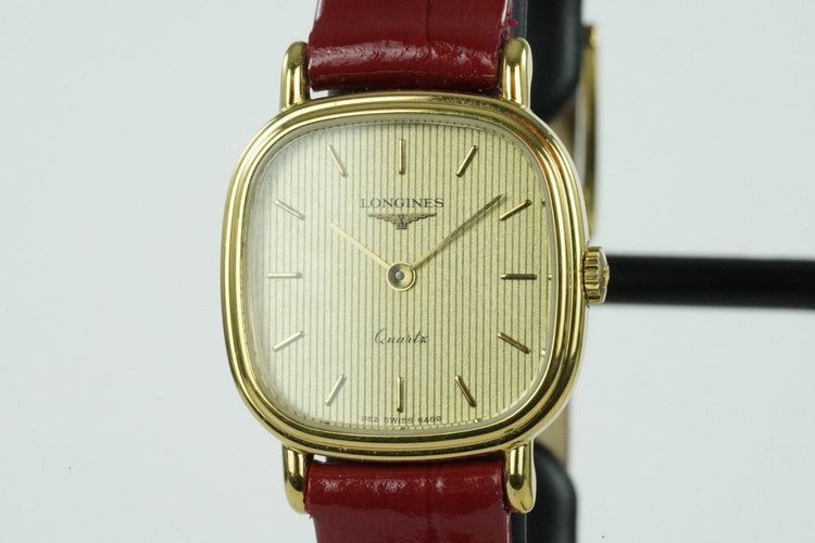 Montre Longines - Montre Quartz vintage en plaqué or 58 Facettes TOT-01674
