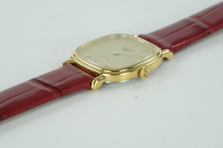 Montre Longines - Montre Quartz vintage en plaqué or 58 Facettes TOT-01674