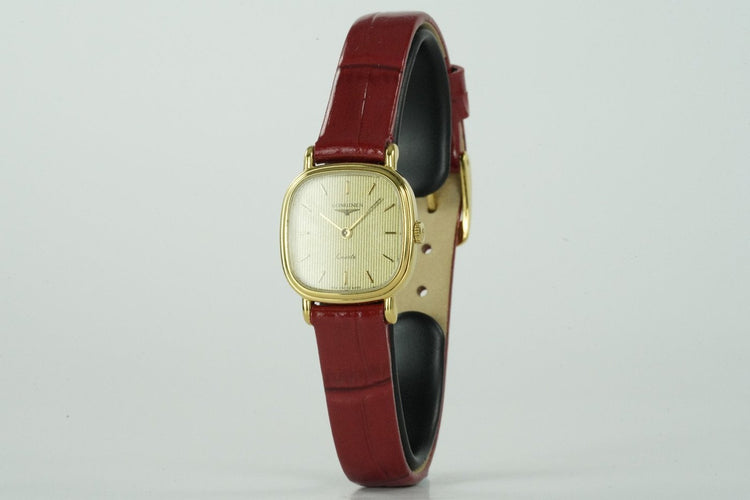 Montre Longines - Montre Quartz vintage en plaqué or 58 Facettes TOT-01674