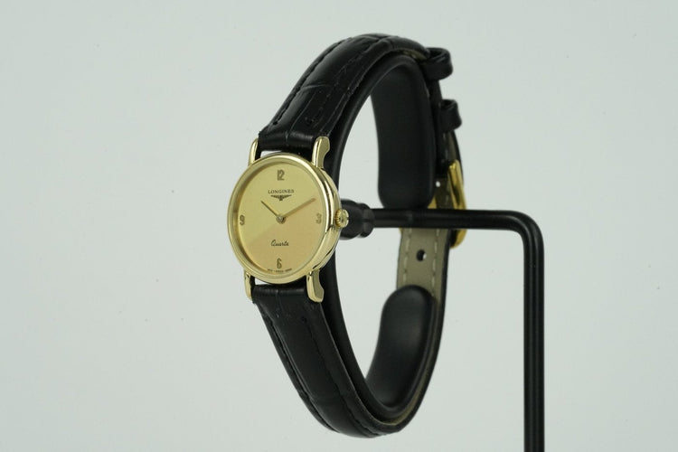 Montre Longines - Montre Quartz plaquée or référence 962 6683 58 Facettes TOT-01593
