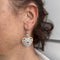 Boucles d'oreilles Boucles d’oreilles pendantes cœur en or blanc 18 ct et diamants 58 Facettes 28314