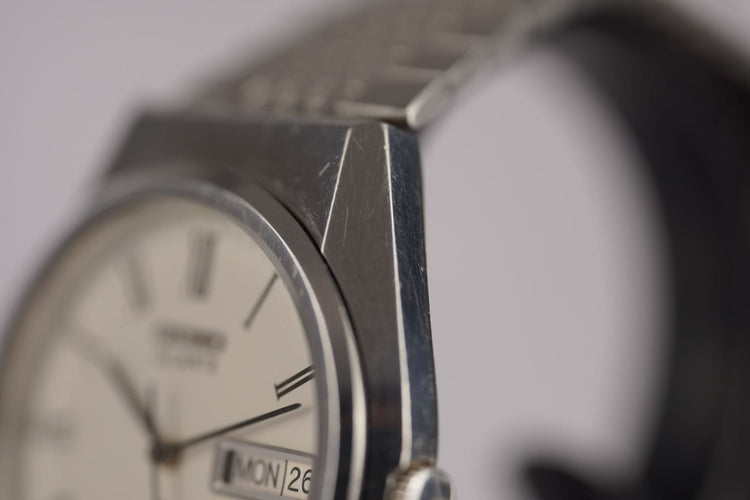Seiko Quartz Type II - Montre Day Date en acier 58 Facettes TOT-10708