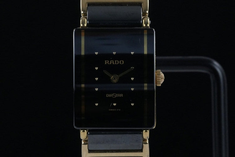 Montre Rado Diastar - Montre femme en acier et céramique noire 58 Facettes TOT-01772