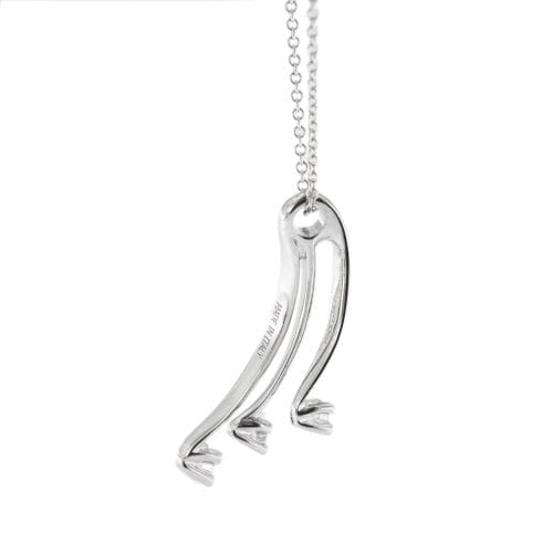 Collier Recarlo Eternity - Collier en or blanc 18 ct avec pendentif et diamants 58 Facettes 31364