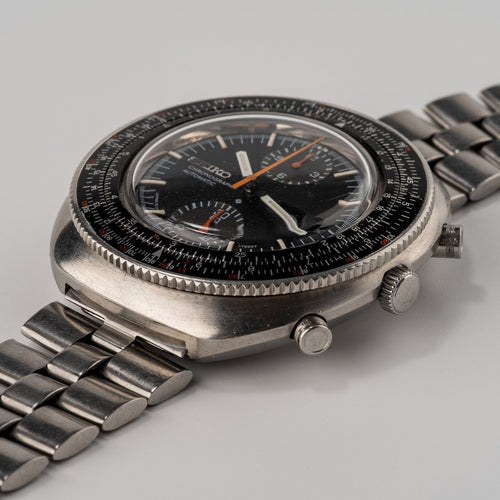 Seiko Calculator - Montre chronographe automatique en acier 58 Facettes TOT-02000