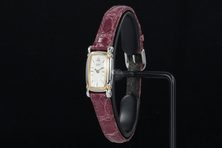 Seiko Credor Tank - Montre femme en or et acier 58 Facettes TOT-01873