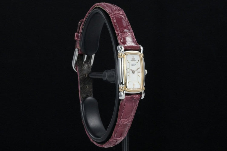 Montre Seiko Credor Tank - Montre femme en or et acier 58 Facettes TOT-01873