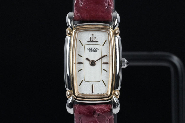 Seiko Credor Tank - Montre femme en or et acier 58 Facettes TOT-01873