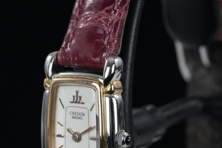 Montre Seiko Credor Tank - Montre femme en or et acier 58 Facettes TOT-01873