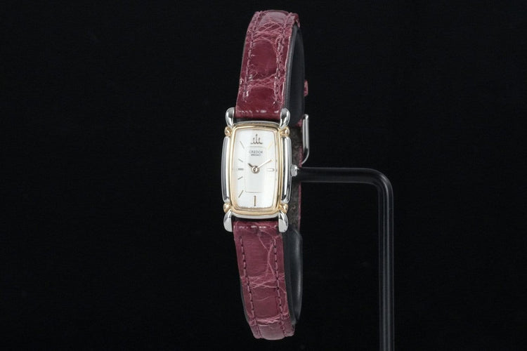 Montre Seiko Credor Tank - Montre femme en or et acier 58 Facettes TOT-01873