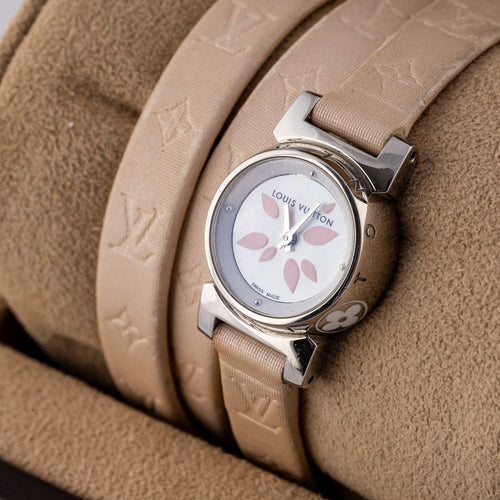 Montre Louis Vuitton Tambour Petal - Montre Q1512 58 Facettes TOT-10365