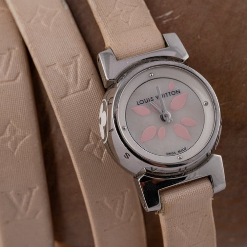 Montre Louis Vuitton Tambour Petal - Montre Q1512 58 Facettes TOT-10365