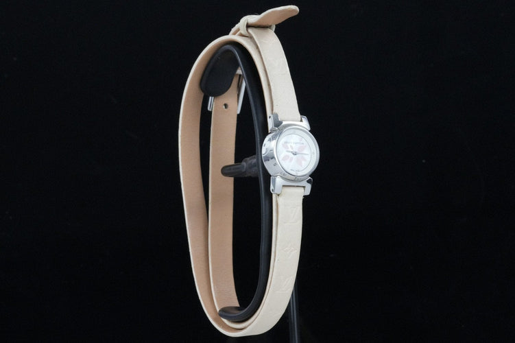 Louis Vuitton Tambour Petal - Montre Q1512 en acier 58 Facettes TOT-10365